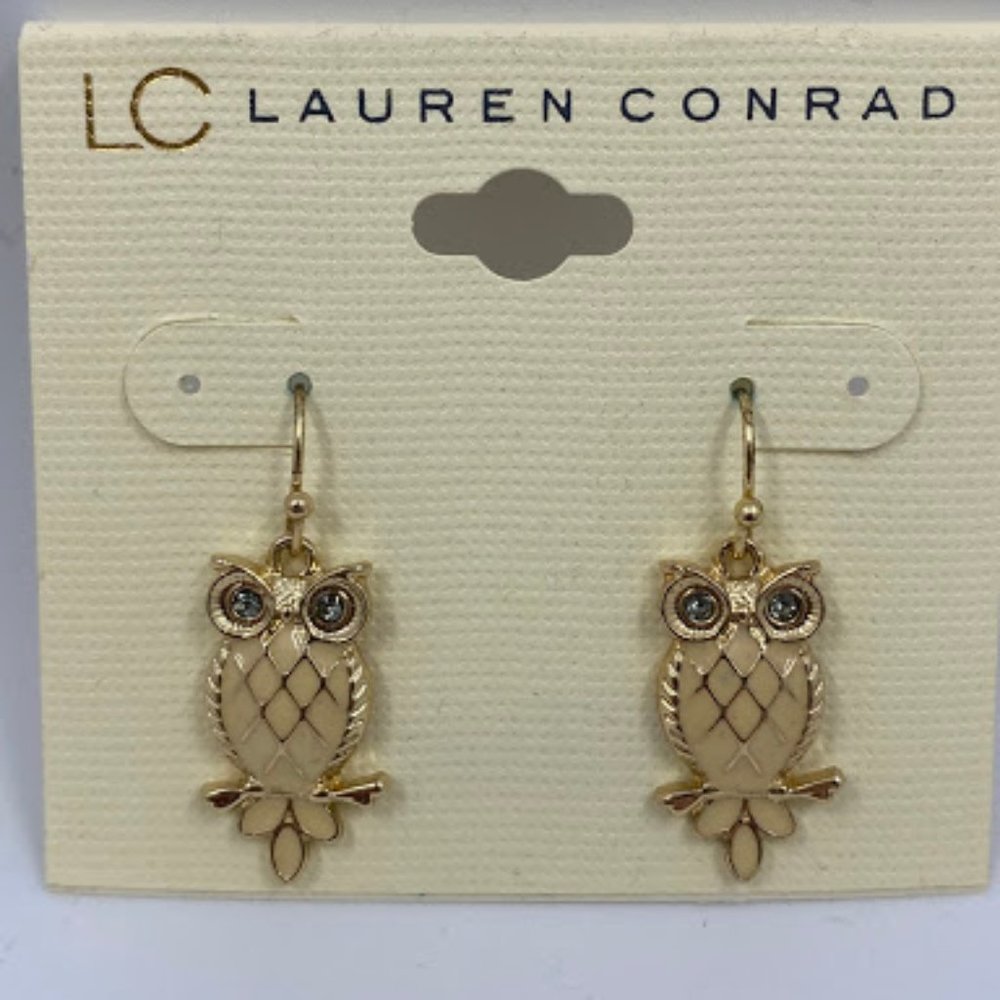 Lauren Conrad Owl Dangle Earrings